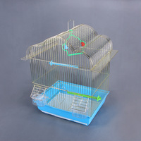Cage à oiseaux en métal doré, vente en gros d'usine, cage dorée de taille moyenne, cage ornementale pour perroquets et ménagères