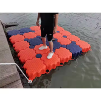 Dock flottant de haute qualité en HDPE de la marque Botai, protection UV, étanche, durable, pour aquaculture, bateaux, yachts, quai maritime 500x500x400mm