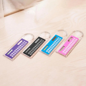 Calculadora con Regla y Bolsillo Transparente, Mini Calculadora, Juguetes Matemáticos de Papelería, Calculadora Electrónica de Bolsillo para la Escuela - Product Image 3