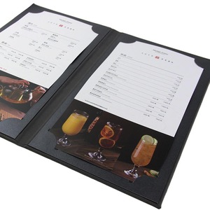 Sổ đựng thực đơn da khổ A4 A5, thiết kế tùy chỉnh, góc giấy ngọc trai, khung ảnh, lý tưởng cho nhà hàng, quán bar. - Product Image 5