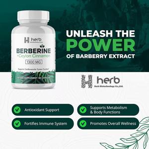 Cápsulas de Berberina de Marca Privada OEM/ODM - Suplemento de Berberina Natural de Alta Pureza para el Apoyo a la Salud - Product Image 3