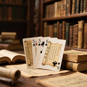 Trung Quốc-phong cách Văn Xuôi cổ với các trường hợp cá nhân cho in logo Poker thẻ không thấm nước tùy chỉnh kích thước thẻ chơi nhựa - Product Image 3