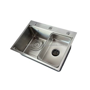 Lehman Creek อ่างล้างจานสแตนเลส SUS304หนา3 + 0.75มม. สำหรับใช้ในบ้าน - Product Image 2