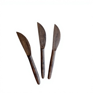 Cuchillo para Queso Ecológico de Madera, Diseño Minimalista, Pulido Espejo, Hecho a Mano, Cuchillo para Mantequilla para Bodas, Cubertería - Product Image 2