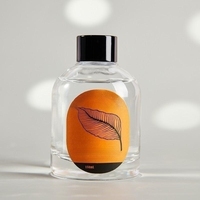 Diffuseur de parfum en verre avec logo personnalisé en gros, diffuseur de parfum de luxe, décoration d'intérieur, diffuseur à roseaux