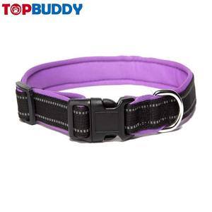 Nylon weich gepolsterte hund kragen mit reflektierende strap für mittlere und große hund - Product Image 4