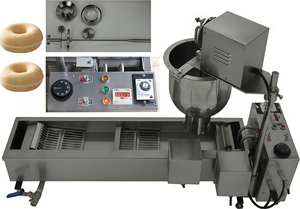 Ligne de production et de friture de beignets commerciaux, machine à frire motorisée haute capacité pour la fabrication de bagels, usine de beignets - Product Image 4