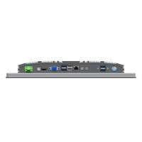 Panel sentuh Aluminium 15.6 inci layar sentuh PC industri IPC dengan 2xCOM 6USB 2Lan RJ45 untuk terminal tanam workstation