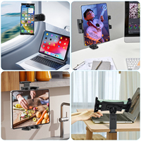 Nouveau prix bas haute qualité avion voyage tablette support pour téléphone montage bord de Table Compatible pour iPhone Samsung et 12.9 pouces iPad