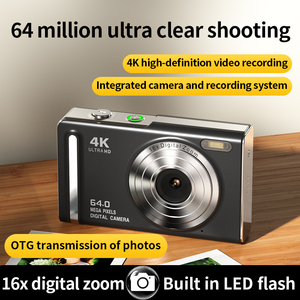 กล้องดิจิตอลสำหรับเด็ก OEM/ODM ระบบโฟกัสอัตโนมัติ AF ซูมดิจิตอล 16 เท่า 6400W รองรับการเลือกภาษา กล้องวิดีโอสำหรับเด็ก - Product Image 2