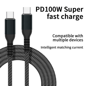 Câble magnétique USB-C Type-C HNT <span class=keywords><strong>2M</strong></span> 100W PD à charge rapide, connecteurs nickelés, conducteur en cuivre pur, tressé en nylon pour <span class=keywords><strong>iPhone</strong></span> - Product Image 2