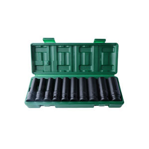 Jeu de clés à douille hexagonales 1/2 pouce en acier au chrome-vanadium, boîte de rangement pour outils de réparation automobile, kit de mécanicien - Product Image 1