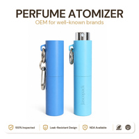 Atomiseur de parfum rechargeable pour porte-clés, atomiseurs de porte-clés de haute qualité, flacon de parfum en verre de 10 ml