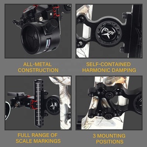 Starcn bắn cung hợp chất cung tầm nhìn và X6/X8 Kính lúp Ống kính cài đặt <span class=keywords><strong>4</strong></span> hướng có thể điều chỉnh duy nhất <span class=keywords><strong>Pin</strong></span> hợp chất tầm nhìn - Product Image 5