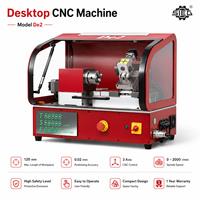Tour CNC de bureau miniature personnalisé SIEG De2, 3 axes, broche simple, machine de moyenne capacité, commande SIEG3, 4 stations à outils, garantie 1 an