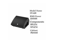 CVR Stage Système de moniteur coaxial bidirectionnel de 15 pouces