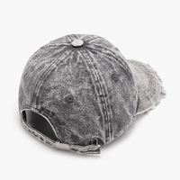 Casquette de baseball unie délavée et enduite pour femme, respirante, à visière incurvée, protection solaire, polyvalente, décontractée, vente en gros
