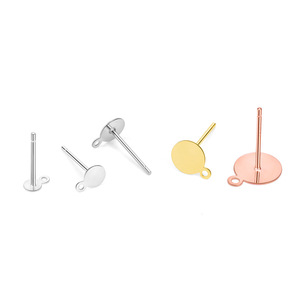 Pendientes Clásicos de Plata de Ley 925 con Perlas Redondas Planas Tipo <span class=keywords><strong>Pinto</strong></span> - Product Image 4