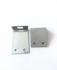 Staffa di Fissaggio a L in Acciaio Inox a 90 Gradi per Accessori di Pareti Divisorie - Product Image 3