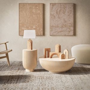 Nordic Natural Yellow Travertine Table Lamp Led <b>Light</b> Source E27 Bulb Base Switch Control Eco Friendly For Living Room Bedroom - Product Image 3
