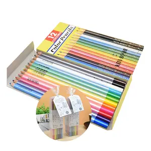 Set Pensil Warna Alat Tulis Anak-anak Set Kayu Larut Kualitas Tinggi