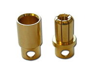 Hochwertige China Herstellung 8,0mm 8mm 8,0 Vergoldeter Bullet Connector Stecker Lipo RC Batterie Stecker Für ESC