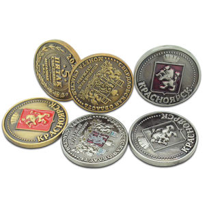 Monedas de recuerdo antiguas y modernas personalizadas de diseño gratuito, moneda de desafío 3D de aleación de zinc de latón personalizada - Product Image 1