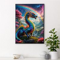 Kit de peinture au diamant SONGWOOART Dragon pour débutants, pour la décoration de la maison, peinture au diamant personnalisée DIY