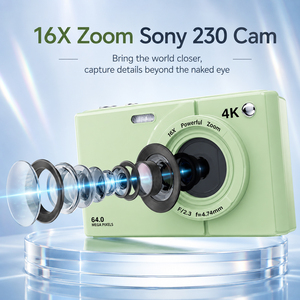 Cámara DSLR CCD Portátil con Zoom Óptico de 16X, Pantalla IPS HD de 2.8 Pulgadas, Video 4K, Soporte para Tarjeta SD, Wifi - Product Image 4