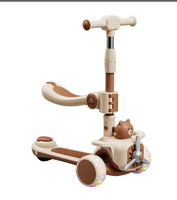 Trottinette Électrique 3 Roues pour Enfants, Nouveaux Modèles Pliables de Haute Qualité, Siège Enfant 3 en 1, Trottinette de Mobilité pour Bébé