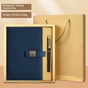 Cuaderno de Papel A5 de Acero Inoxidable Personalizado OEM, Caja de Regalo Empresarial, Juego de Regalo con Bolígrafo y Diario, Cierre Magnético, Logotipo Personalizado UV, Exquisito - Product Image 2