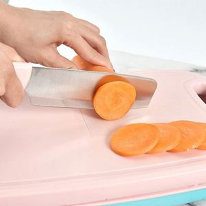 Bbq Prep Tub Plastic Foldable Collapsible Chopping Cutting Board Set with Water Drain Storage Basket Knife Set - Product Image 5