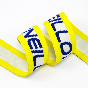 GINYI Wholesale Custom Jacquard Elastic Band Nylon Spandex Elastic Webbing Underwear Custom Logo Woven Jacquard Nylon Webbing
