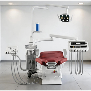 Sillón Dental Eléctrico con Lámpara LED, Escupidera Giratoria, Asiento con Memoria y Calentador <span class=keywords><strong>de</strong></span> Agua para Clínica Dental - Product Image 2