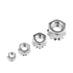 صفيحة M5 M10 من الدرجة الأولى ، صفيحة من الصلب الكربوني المجلفن ، صمولة قفل Kep من الزنك الأبيض - Product Image 4