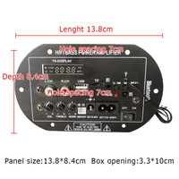 Amplificateur analogique T9-II 25W avec écran, carte amplificateur 220V USB TF Antenne FM Bass pour voiture et maison