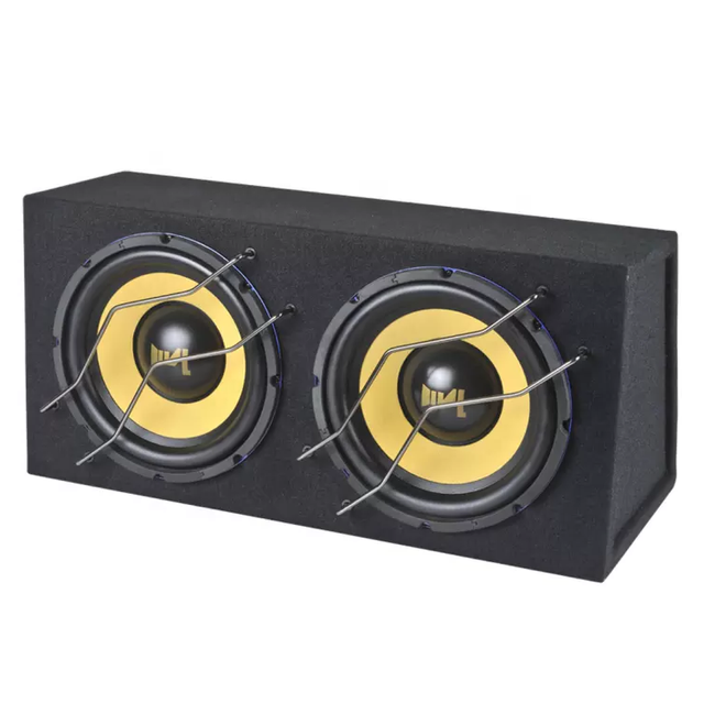 JLD 250w Rms  Dual 12 Inch sealed Subwoofer Box Speaker Box with Grille