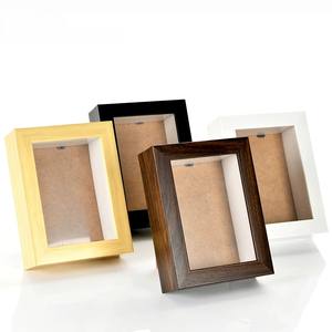 Cadre photo 3D creux A4 A3 en MDF fait main, design rectangulaire moderne, boîte à ombre 3D pour fleurs séchées, argile et spécimens de papillons - Product Image 3