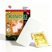 Patchs Détoxifiants pour les Pieds au Gingembre Doré du Japon OEM ODM Kinoki – Patchs Minceur et Relaxants pour les Pieds au Bambou