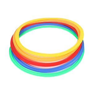 Set di 10 Anelli per Agilità per Bambini da Esterno, Anelli Hula per Allenamento, Leggeri e Resistenti in Materiale PP, per Fitness Fisico e Gioco del Salto alla Corda - Product Image 6