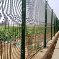 Sistema de Cerca de Acero Inoxidable 358 de Alta Seguridad Antiescalada, Tamaños y Colores Personalizados Disponibles, Postes Cuadrados/Redondos de 6 Pies, Galvanizado+PVC