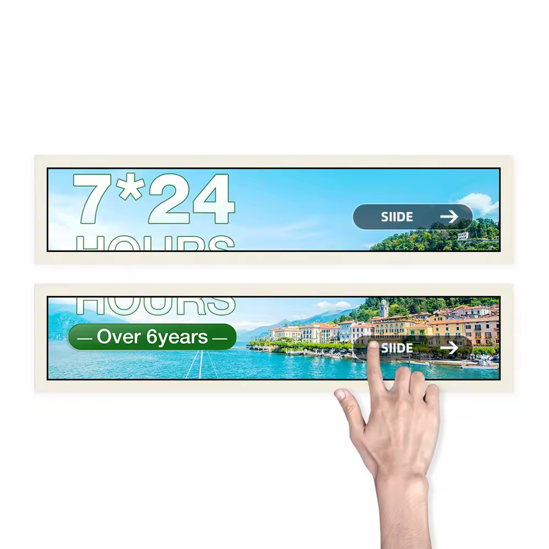 Custom Size Stretched Bar LCD Screen