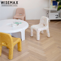 Meubles modernes en plastique avec dossier haut, chaise tabouret pour enfants, pour salle de lecture, bon marché,