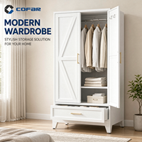 Armoire industrielle en acier noir avec motif en X gaufré, 2 portes et 1 tiroir pour chambre, dortoir, hôtel, usine