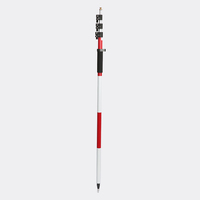 Accessoires de topographie PLS52-4, pôles télescopiques à prisme de 5,2 mètres pour station totale