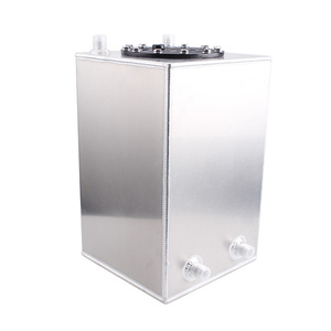 Bình nhiên liệu nhôm 12L/3 gallon, bình chứa dầu, bình hứng dầu - Bình nhiên liệu phụ hình chữ nhật đánh bóng gương với phụ kiện AN8 - Product Image 1
