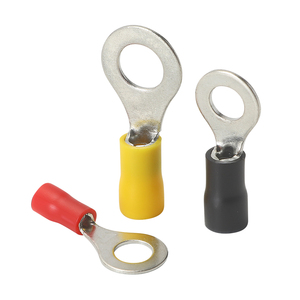 Borne de câble ronde pré-isolée <span class=keywords><strong>en</strong></span> PVC de haute qualité, à sertir, <span class=keywords><strong>en</strong></span> cuivre, de type O, pressée à froid, pour fabricants de bornes automobiles - Product Image 2