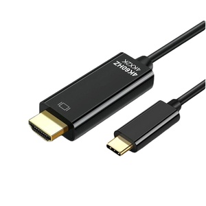 Câble Type-C 4K 30Hz en paire torsadée de 1,8 m (6 pieds) en PVC, mâle-mâle, en cuivre sans oxygène, pour mise en miroir HD d'écran d'ordinateur portable, de téléphone ou de téléviseur, compatible CE HDCP - Product Image 1