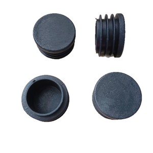 Bouchon en plastique pour meubles, capuchon de tube rond noir antidérapant, protection pour pieds de table et de chaise, accessoire - Product Image 1