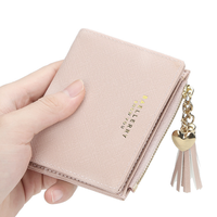 Dompet Pendek Wanita Model Terbaru 2026, Dompet Baru untuk Wanita, Dompet Koin Kreatif dengan Rumbai Desain Korea, Tempat Kartu